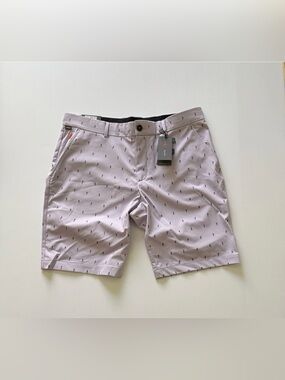 KJUS Mens Iver Printed 10" Golf Shorts Size W36 Regular Fit All Over Print NWT